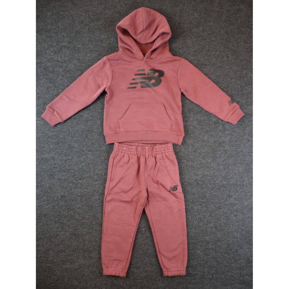 New Balance Boys 2PC Set 24M Burgundy Hoodie Jogger Sweatpants‎ Outfit NWT